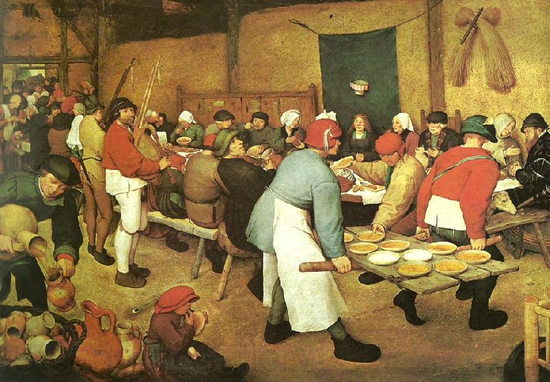 Pieter Bruegel bondbrollopet Spain oil painting art